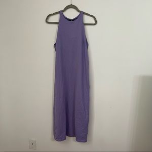 Zara Purple Long Halter Dress
